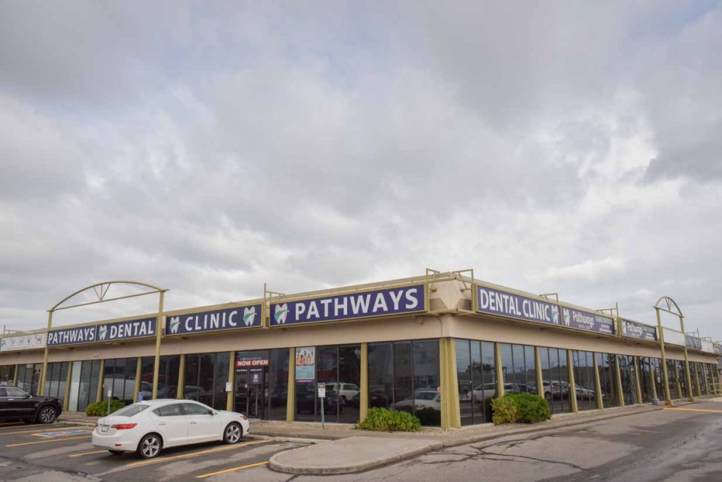 Exterior Entrance Pathways Dental | NE Calgary Dentists | Pathways Dental Clinic